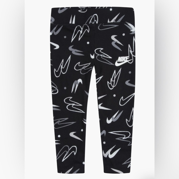 Nike Athletic Slim Fit,regular rise,swoosh print logo leggings,everyday,play - Picture 1 of 6